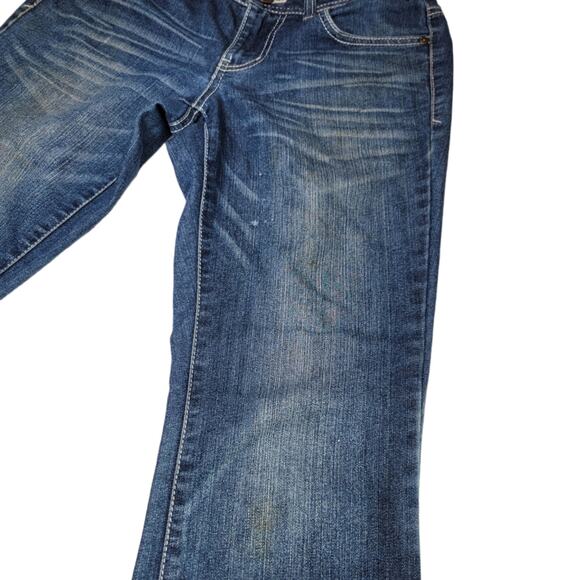 l.e.i. Jeans Bridget Curvy Bootcut Denim Size 5 *Damaged* - Picture 10 of 15